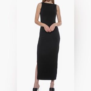 Alexia Admor Violet Sleeveless Black Maxi Dress
